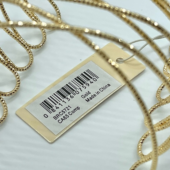 AMRITA SINGH Reina Cuff Adjustable Gold Bracelet NWT - Picture 8 of 10